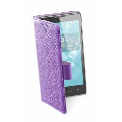 Cellularline Book universeel style smartphone XL violet 