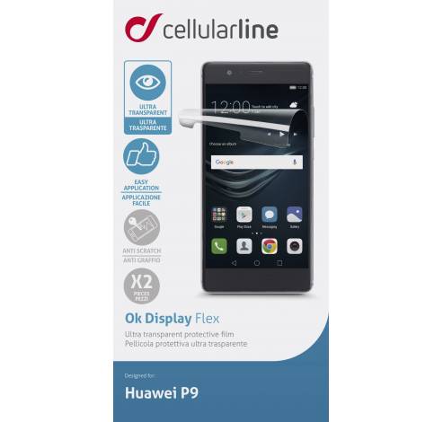 Huawei P9 screen protector flex transparant  Cellularline