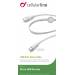 Cellularline USB-kabel Data kabel micro-usb flat wit Cellularline USB-kabel Data kabel micro-usb flat wit
