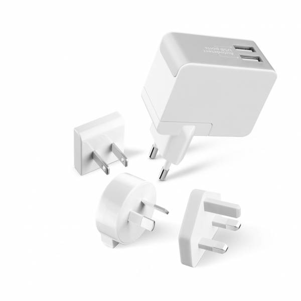 Cellularline World reislader adapter dual usb2.5A wit Cellularline World reislader adapter dual usb2.5A wit