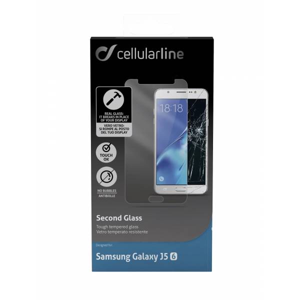 Samsung Galaxy J5 (2016) screen protector gehard glas transparant 