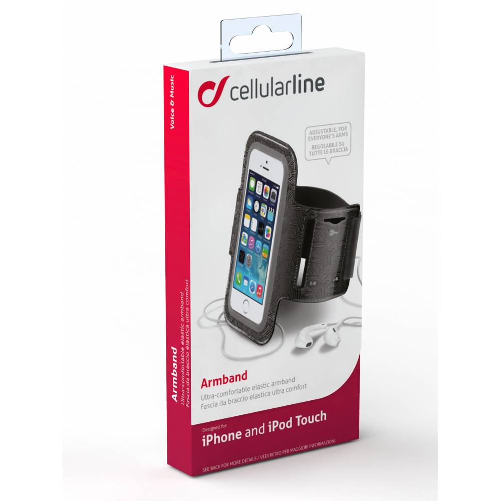 Cellularline Sportarmband Armband Apple zwart