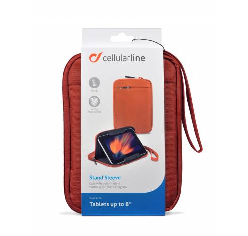 Tablet 8" sleeve stand rood  Cellularline
