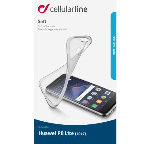 Huawei P8 Lite (2017) hoesje soft transparant  Cellularline