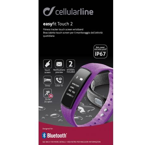 Fitness tracker touch 2 BT roze  Cellularline