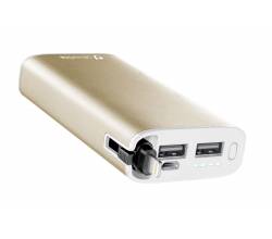 UD draagbare lader usb 6700 mAh Apple goud Cellularline