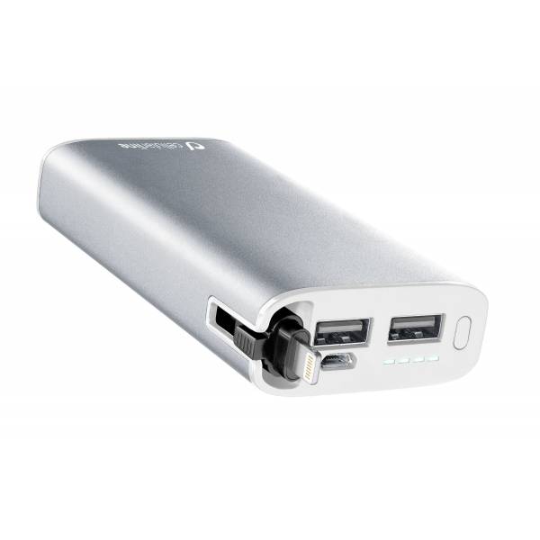 Cellularline Powerbank UD draagbare lader usb 6700 mAh Apple zilver