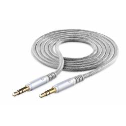 Cellularline UD aux kabel 35mm to 35 mm jack zilver 