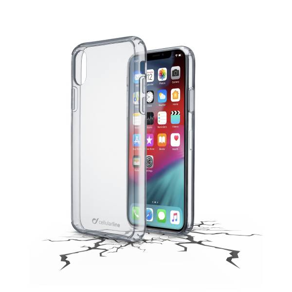 Cellularline Smartphonehoesje iPhone Xs Max hoesje clear duo transparant