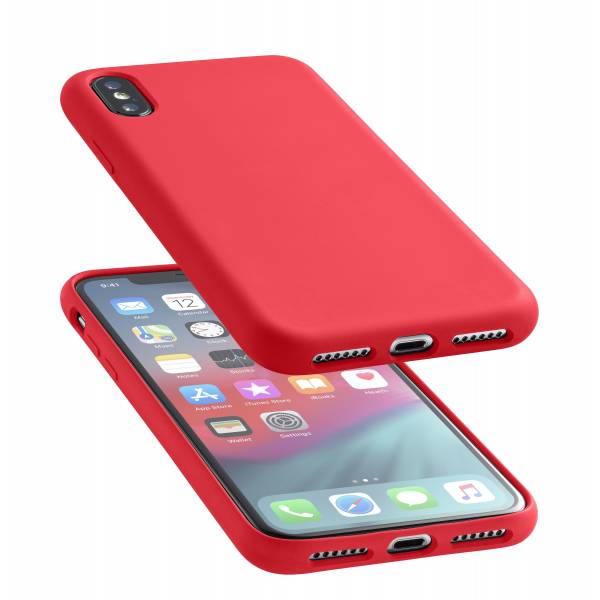 Cellularline Smartphonehoesje iPhone Xs Max hoesje sensation rood
