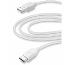 Data kabel home usb-a naar usb-c (3m) tablet wit Cellularline