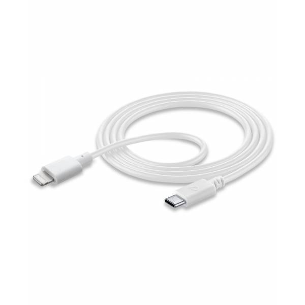 Cellularline Usb kabel usb-c to Apple lightning 12m wit