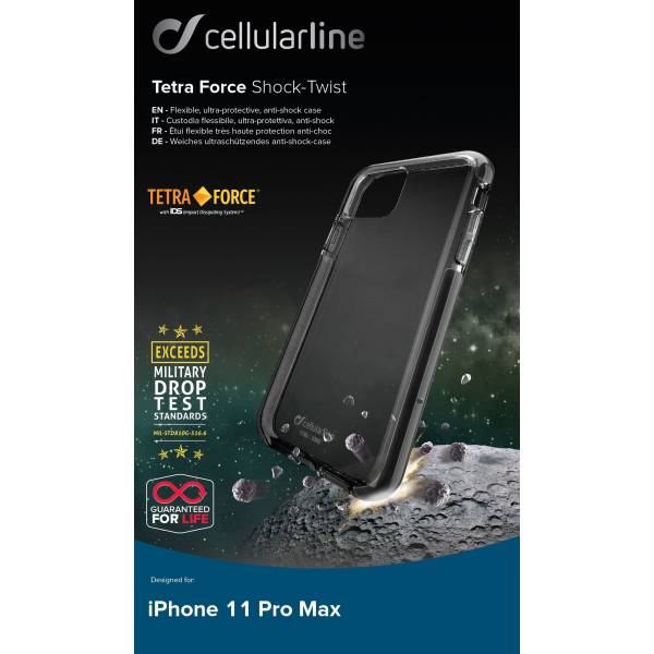 iPhone 11 Pro Max hoesje tetraforce shock-twist zwart 