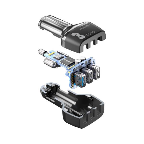 Cellularline Autolader multipower 3 pro Zwart