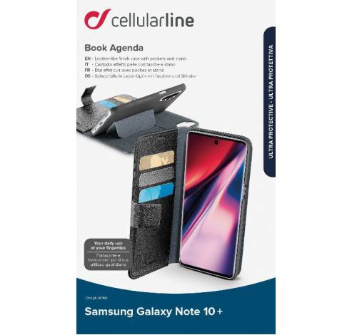Samsung Galaxy Note 10 Pro hoesje book agenda Zwart  Cellularline