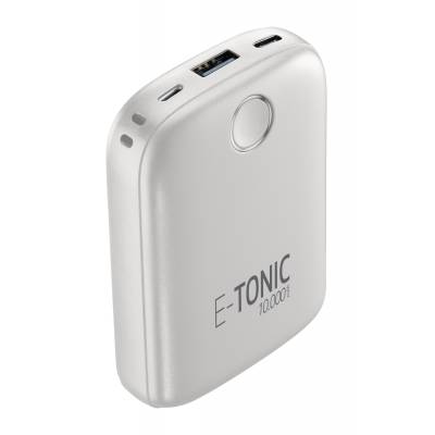 Draagbare lader e-tonic 10000mAh wit Cellularline