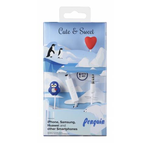 Cute and sweet in-ear HPH penguin  Cellularline