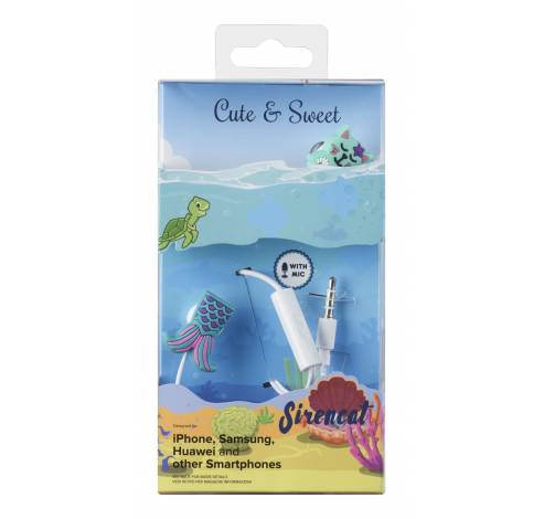 Cute and sweet in-ear HPH sirencat  Cellularline