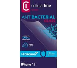 iPhone 12 Mini SP gehard glas antimicrobieel transparant Cellularline