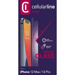 Cellularline iPhone 12/12 Pro SP gehard glas transparant