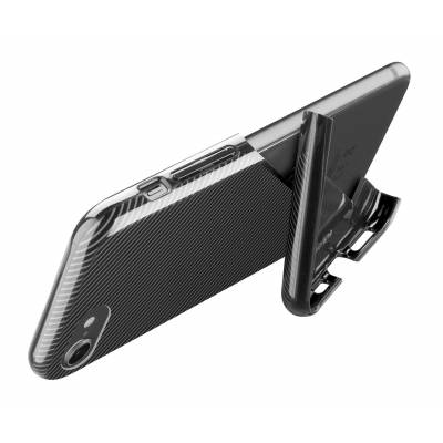 iPhone SE (2020)/8/7/6 housse stand up noir Cellularline
