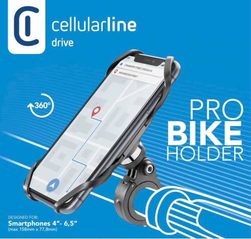 Fietshouder smartphone pro zwart  Cellularline