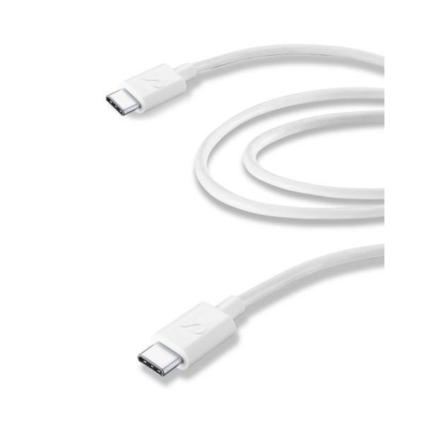 Cellularline Datakabel usb-c naar usb-c (2 m) wit