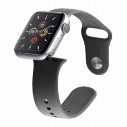 Apple watch 38/40/41 mm silicone band urban zwart Cellularline