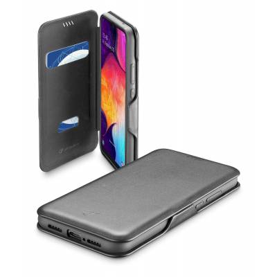 Samsung Galaxy A41 hoesje book clutch zwart Cellularline