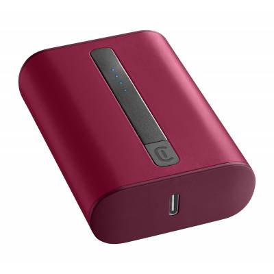Chargeur portable thunder 10000mAh usb-c rouge Cellularline