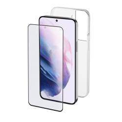 Cellularline Samsung Galaxy S22 Protection Kit Hoesje & Screen Protector Transparant