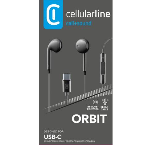 Orbit in-ear HPH usb-c wit  Cellularline