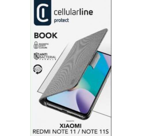 Xiaomi Redmi Note 11 housse book noir  Cellularline