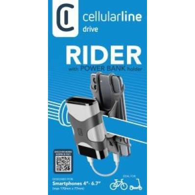 Fietshouder voor powerbank zwart 