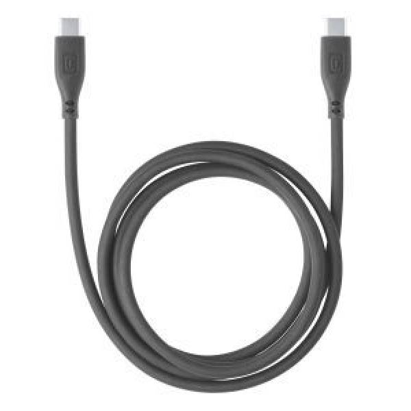 Soft kabel USB-C naar USB-C 12m zwart 