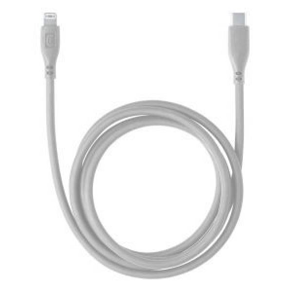 Soft kabel USB-C naar Lightning 12m grijs 
