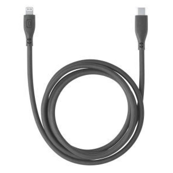 Soft kabel USB-C naar Lightning 12m zwart 