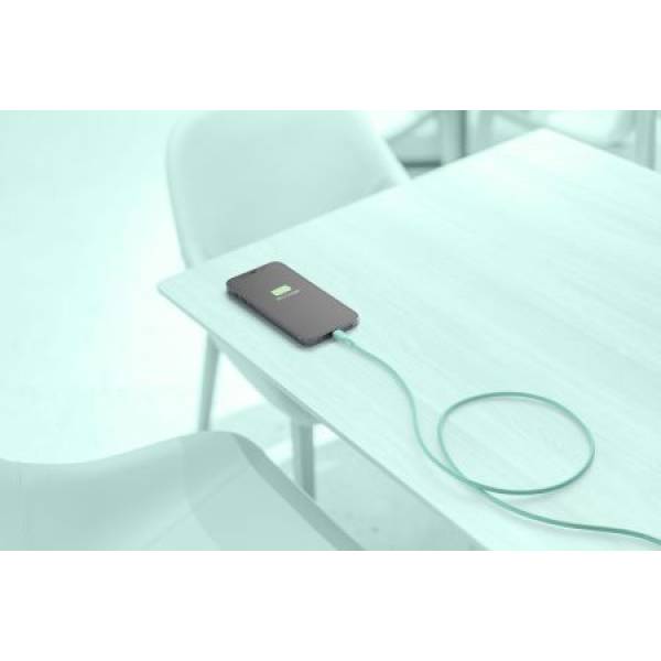 Soft kabel USB-A naar Lightning 12m groen 