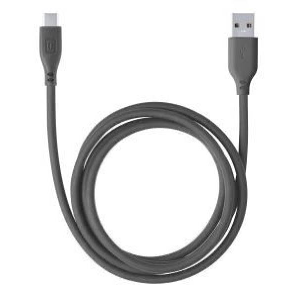 Soft kabel USB-A naar USB-C 12m zwart 