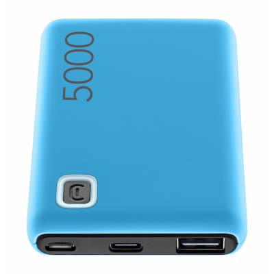 Draagbare lader tablet 5000mAh Essence Blauw Cellularline