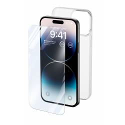 Cellularline iPhone 14 Pro Protection Kit Hoesje & Screen Protector transparant 