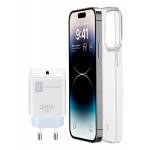 iPhone 14 Pro Max Starter Kit Lader USB-C 20W wit + hoesje 