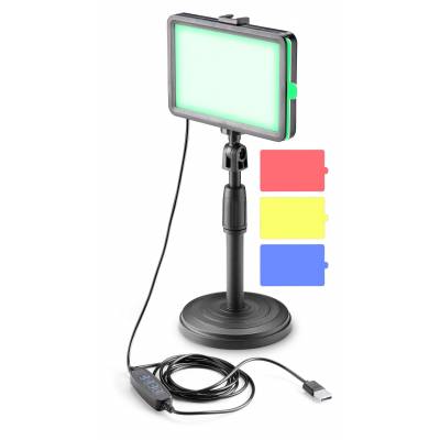 Studio light vlogging 4 filtres de couleur noir Cellularline