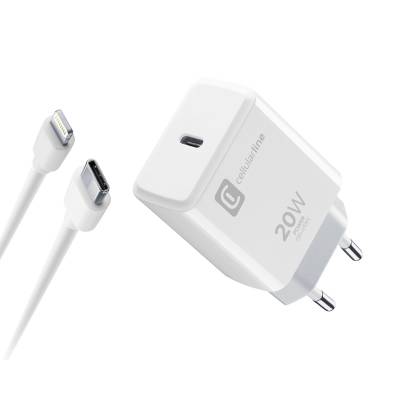 Reislader USB-C-opladerset 20W USB-C naar Lightning iPhone 8 of later 