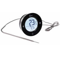 Digitale huishoud- en barbecue thermometer zwart 