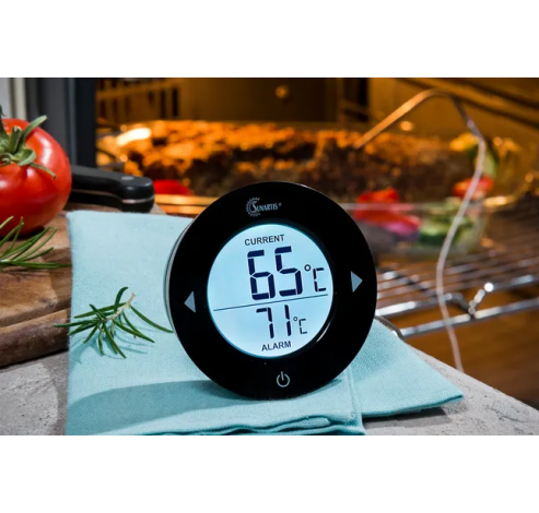 Digitale huishoud- en barbecue thermometer zwart  Sunartis