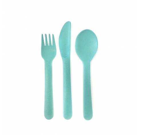 Bambino Trio Cutlery Set lime  Biobu by Ekobo