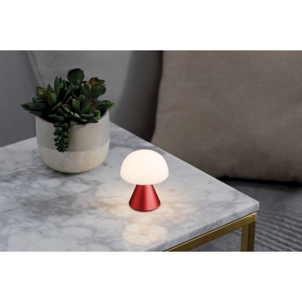 MINA Mini LED-lamp Donkterrood 
