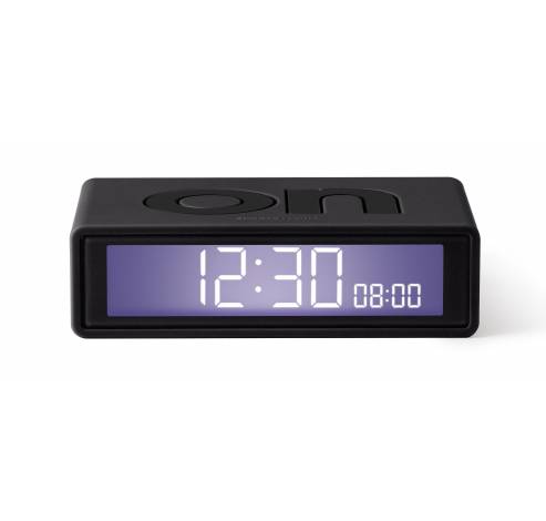 Flip+ Travel Clock Omkeerbare wekker Donkergrijs  Lexon