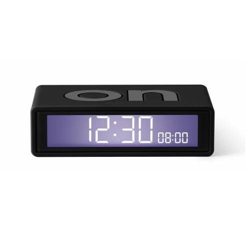 Flip+ Travel Clock Omkeerbare wekker Zwart  Lexon